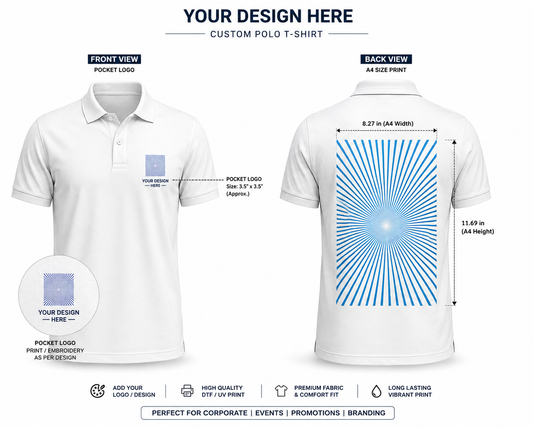 Custom Printed Polo T-shirt