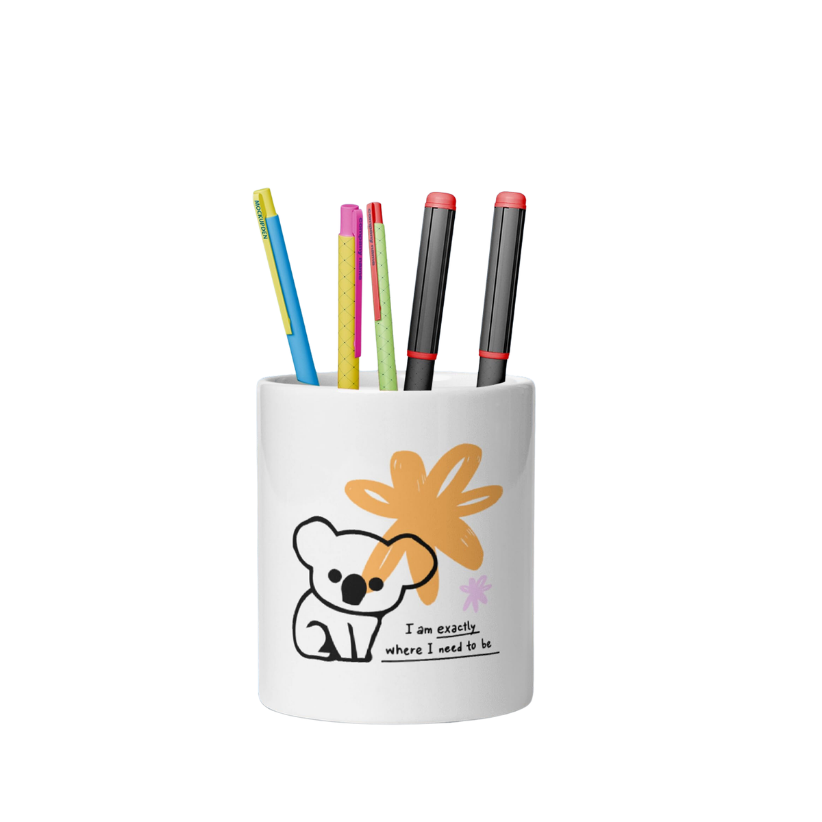 Custom Printed Ceramic Pen Holder