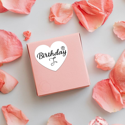 Glossy Paper Sticker - Heart Shape