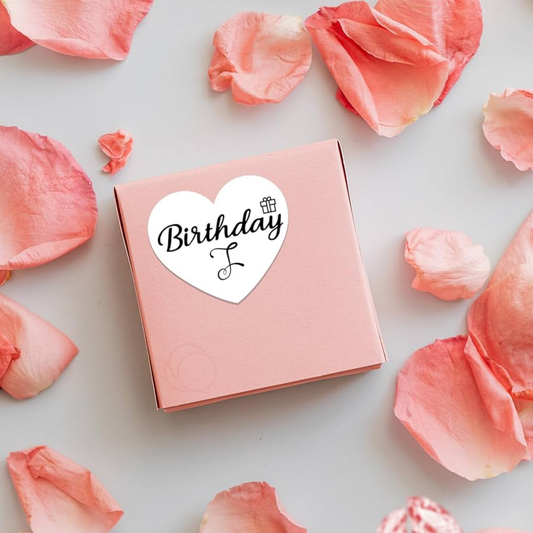 Glossy Paper Sticker - Heart Shape