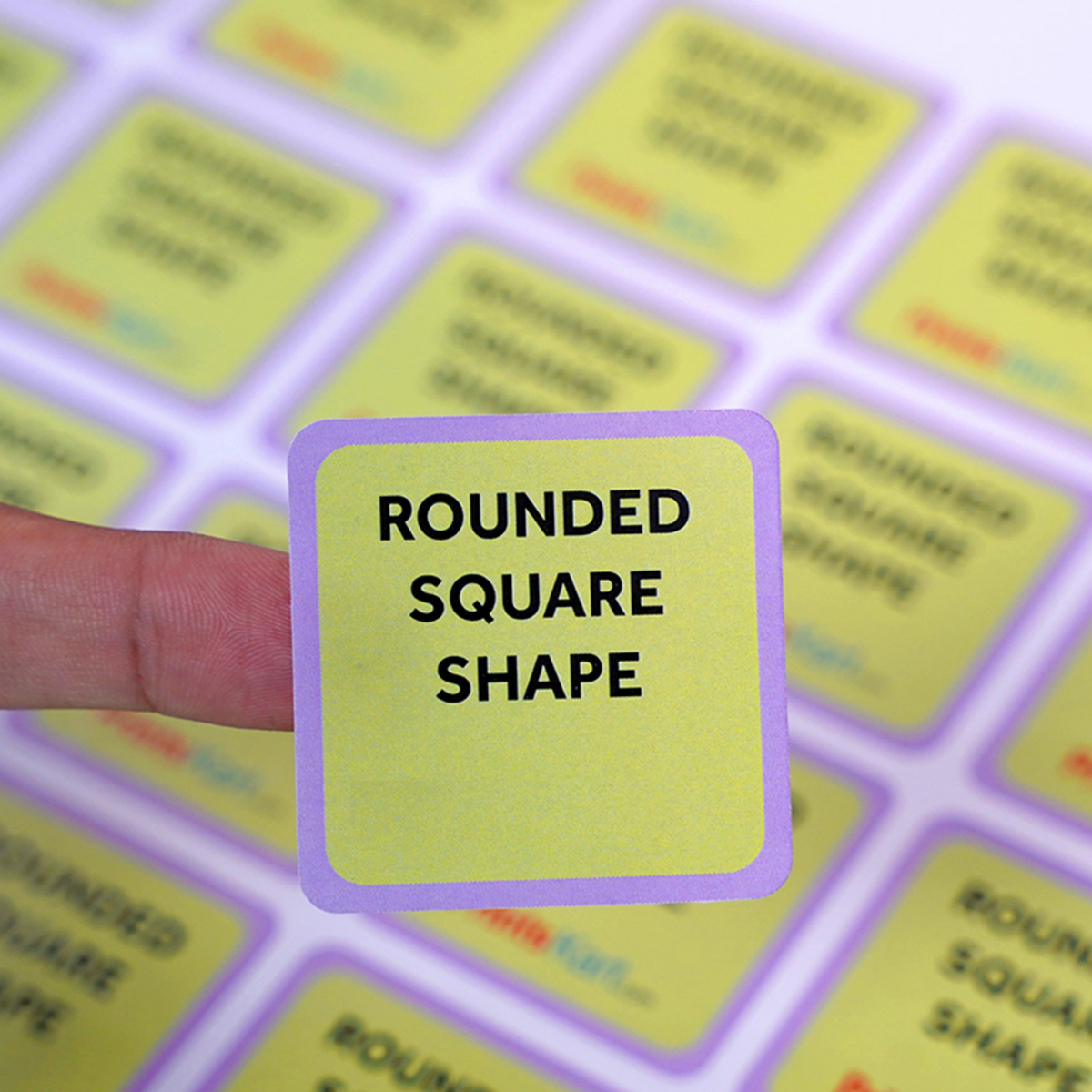Glossy Paper Sticker - Round Edge (squre/rectangle)