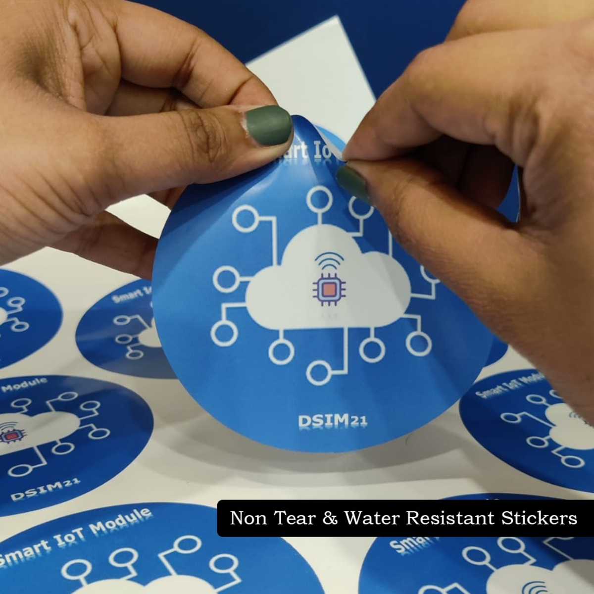 Non Tearable Sticker - Round