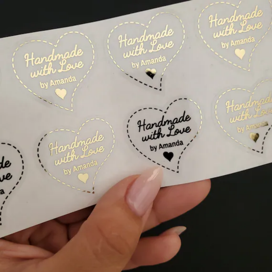 Transparent Sticker - Heart Shape
