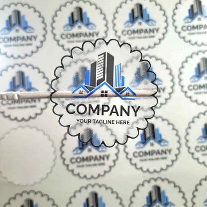 Transparent Sticker - Scallop Shape