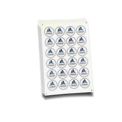 Transparent Sticker - Scallop Shape