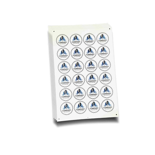 Transparent Sticker - Scallop Shape
